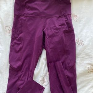 Lululemon purple fast and free nulux leggings